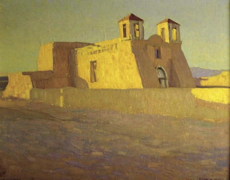 Rancho De Taos Church, 1924 Artwork by Ernest Blumenschein