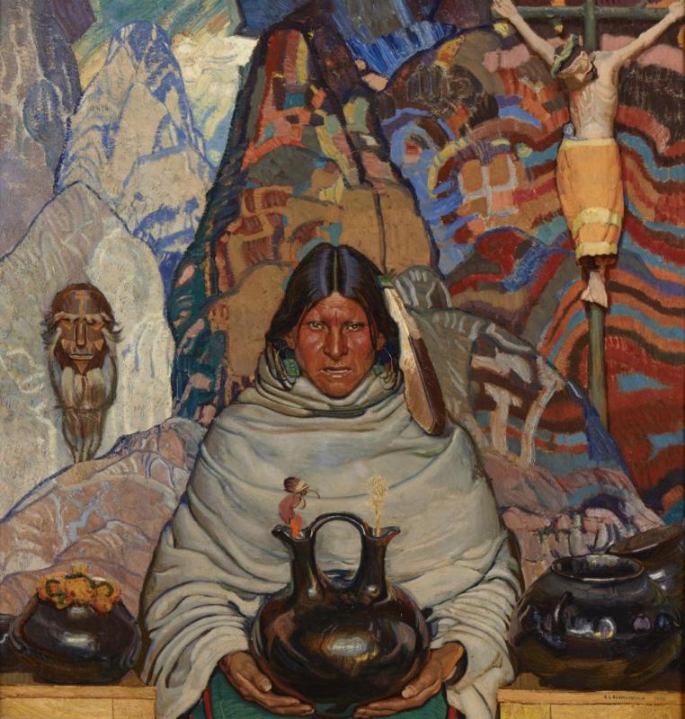 Superstition, 1921 Artwork by Ernest Blumenschein