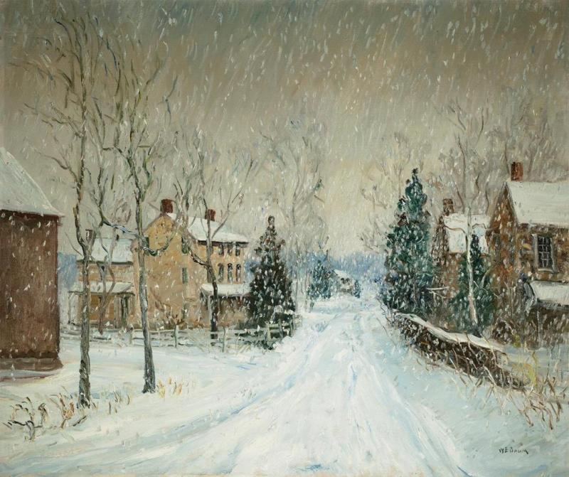 Snowstorm Artwork by Walter Emerson Baum