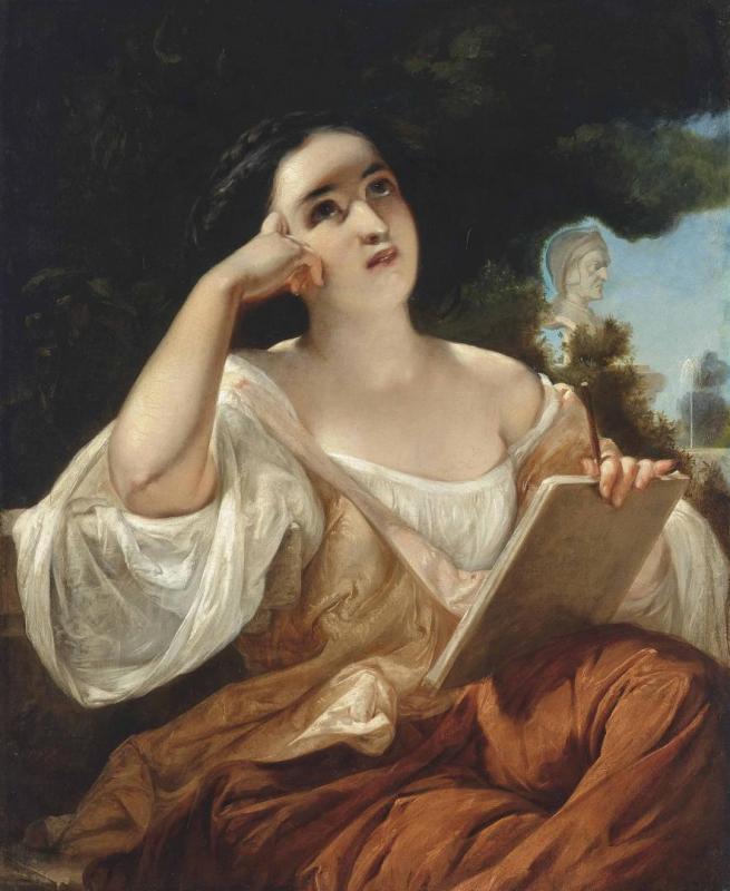 Dante's Inspiration Artwork by Gustav Pope