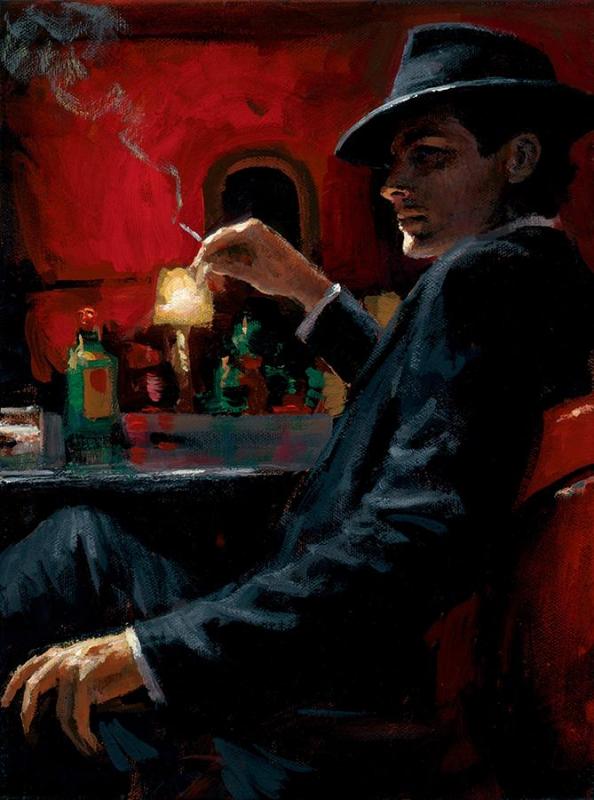 Whiskey At Las Brujas Vii Artwork by Fabian Perez