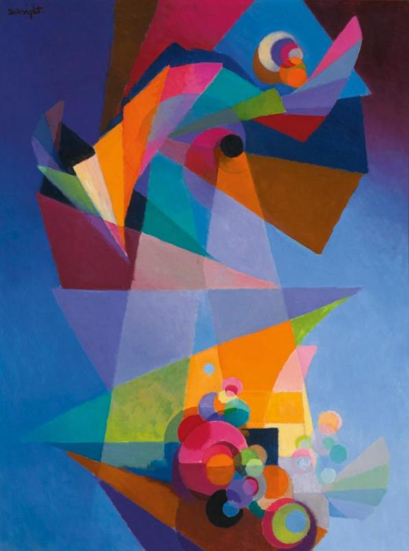Embarkation, 1962 Artwork by Stanton Macdonald-Wright