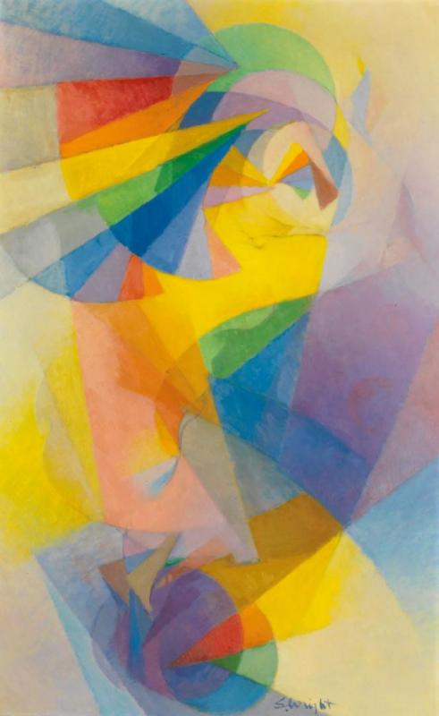 Flying Figure No. 2, 1958 Artwork by Stanton Macdonald-Wright
