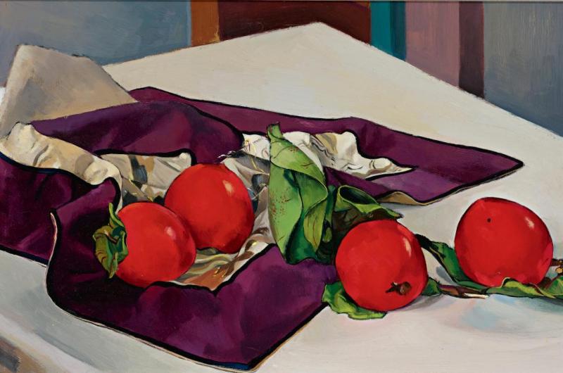 Persimmons Artwork by Stanton Macdonald-Wright