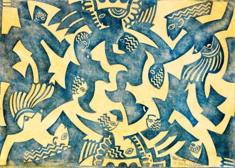 Matriarchy, 1931 Artwork by Cyril Edward Power