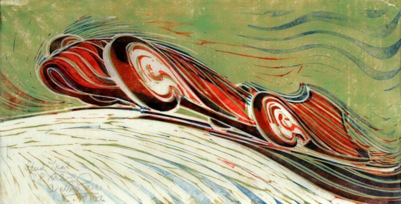 Speed Trial, 1932 Artwork by Cyril Edward Power