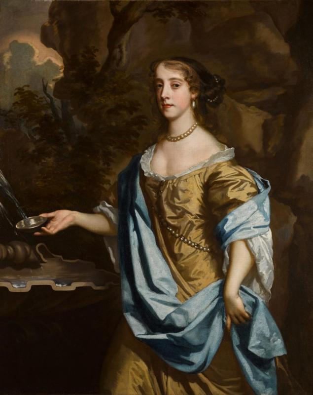 Portrait Of A Lady By A Fountain Artwork by Sir Peter Lely