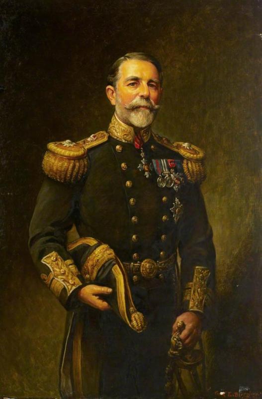 Rear Admiral Sir Edward Inglefield (1861-1945) Artwork by Frank Ernest Beresford