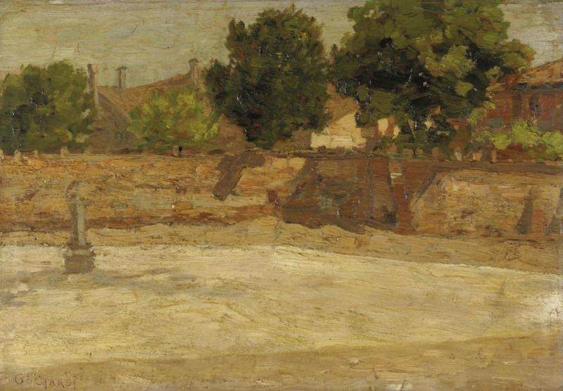 Campiello Alla Giudecca, 1905 Artwork by Guglielmo Ciardi