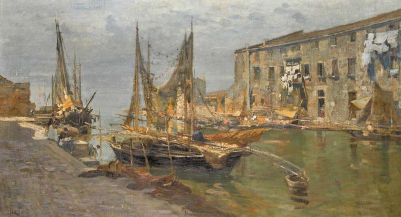 Canal In Venice Artwork by Guglielmo Ciardi