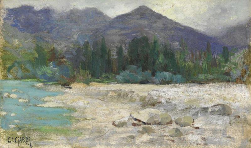 Il Torrente, 1905 Artwork by Guglielmo Ciardi