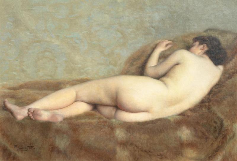 Femme Nue Allongé Artwork by Paul Sieffert