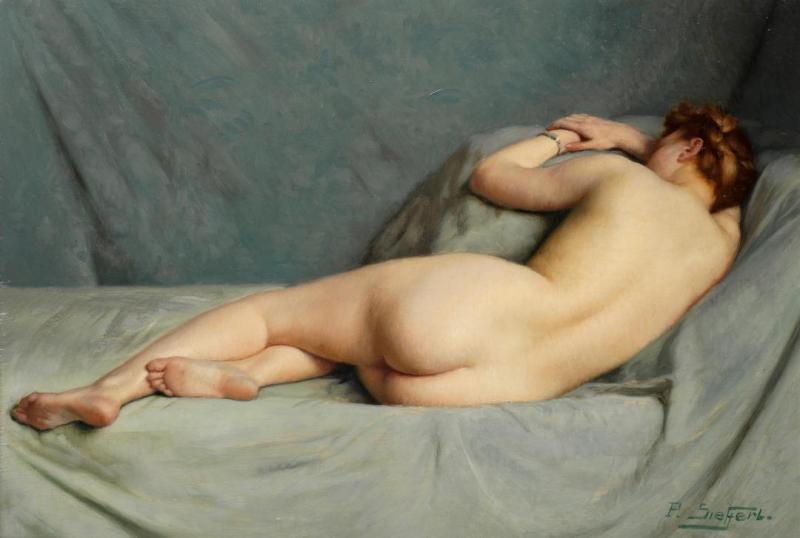 Femme Nue Couchée Artwork by Paul Sieffert