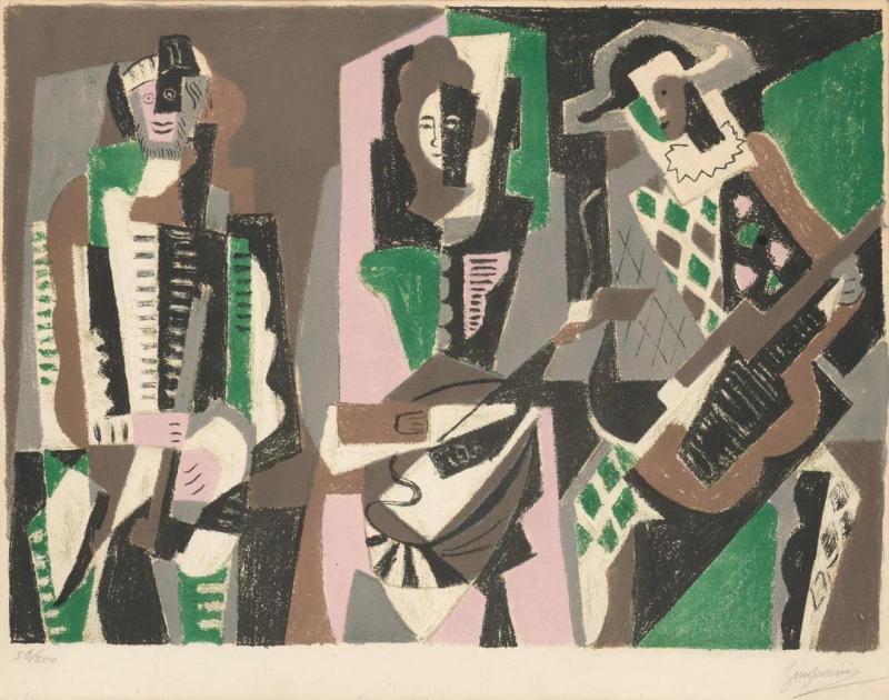 The Concert, 1955 Artwork by Gino Severini