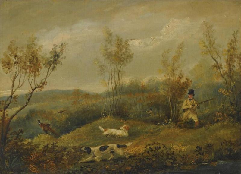 Duck Flighting, Shooting Over Pointers Artwork by Henry Thomas Alken