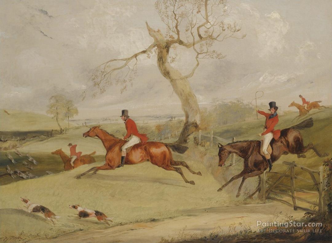 Going Away Artwork by Henry Thomas Alken