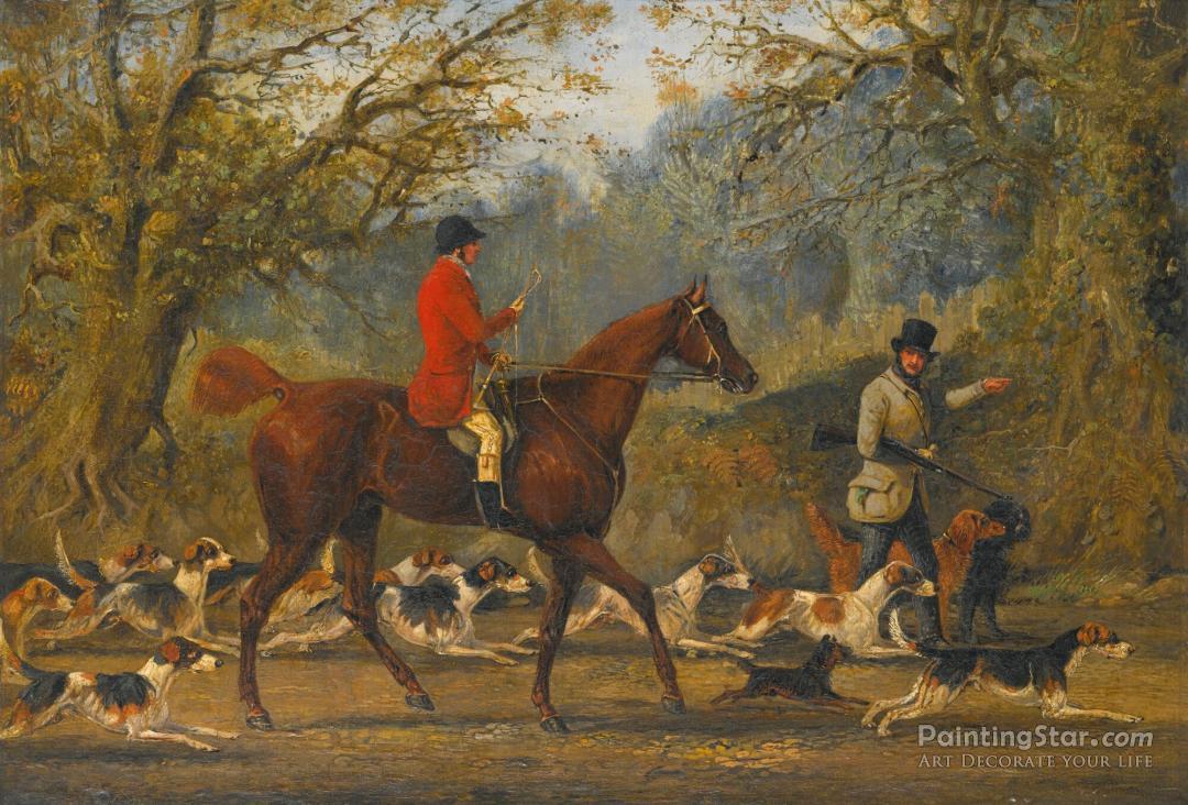 Setting Off For The Day's Sport Artwork by Henry Thomas Alken