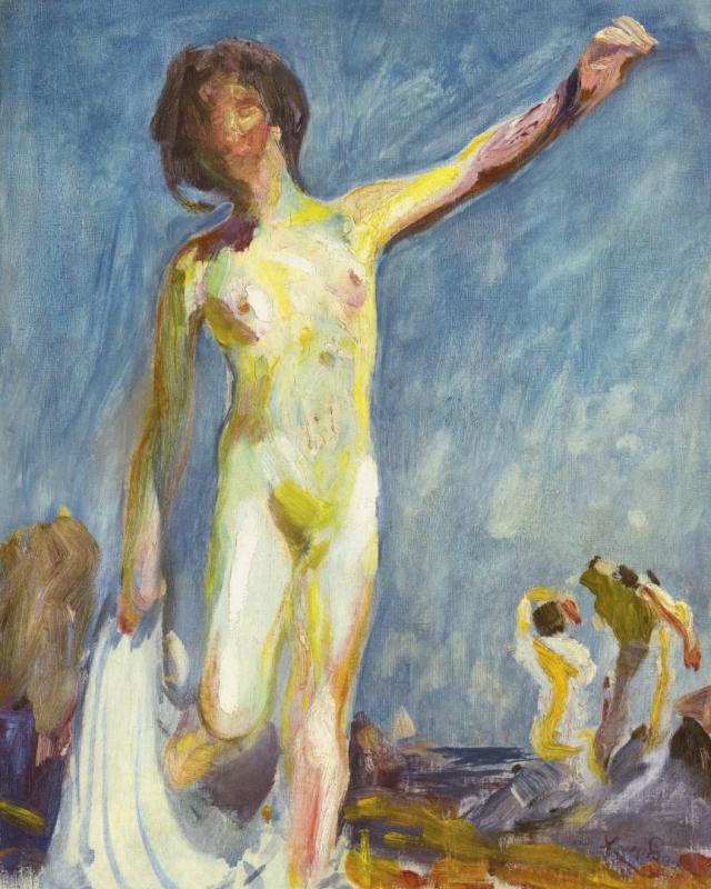 AndrÉe Se DÉshabillant Artwork by Frantisek Kupka