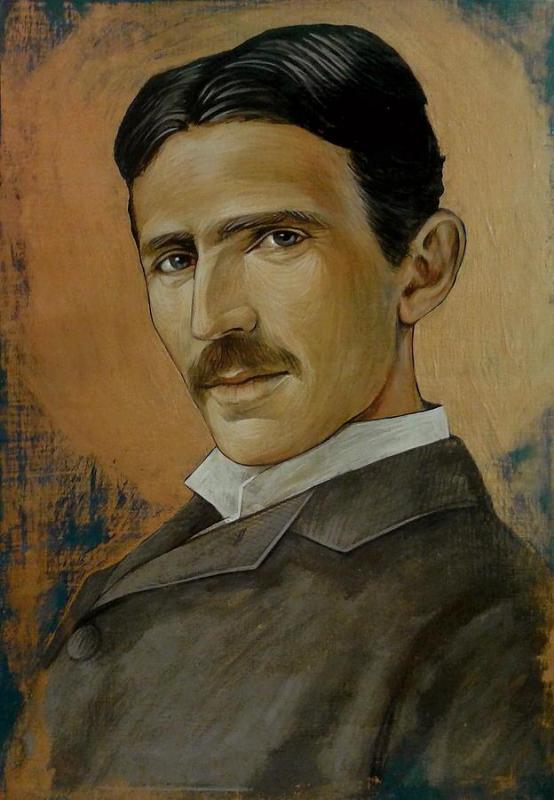 Portrait Of Nikola Tesla Artwork by Jovana Kolic