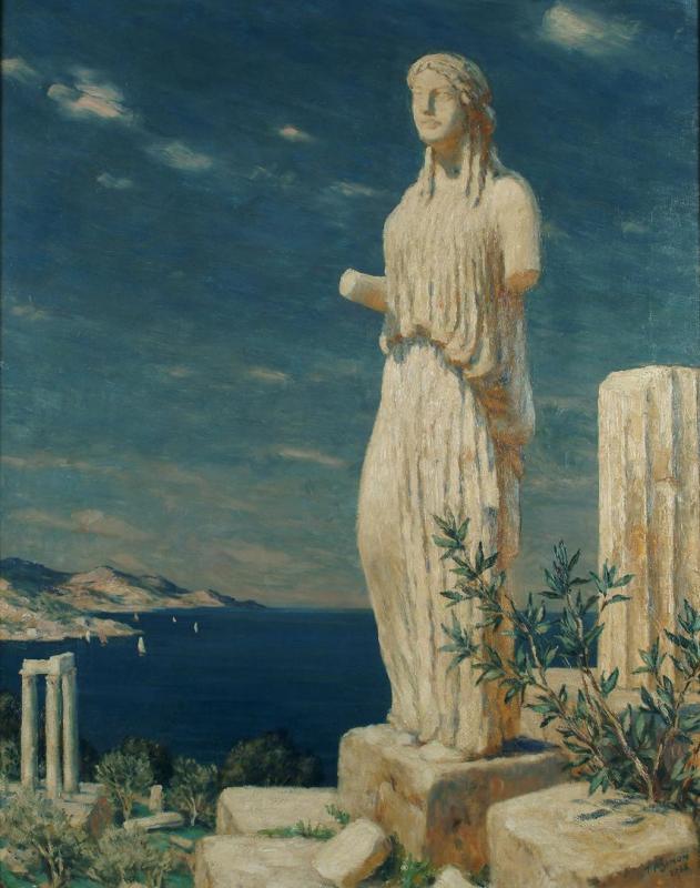Greek Ruins, 1938 Artwork by Tavik Frantisek Simon