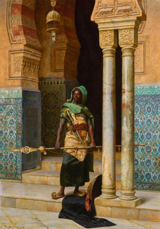 The Nubian Guard, 1902 Artwork by Ludwig Deutsch