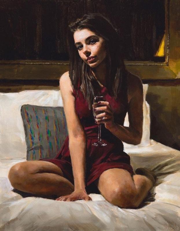 Girl In Quarantine Artwork by Fabian Perez