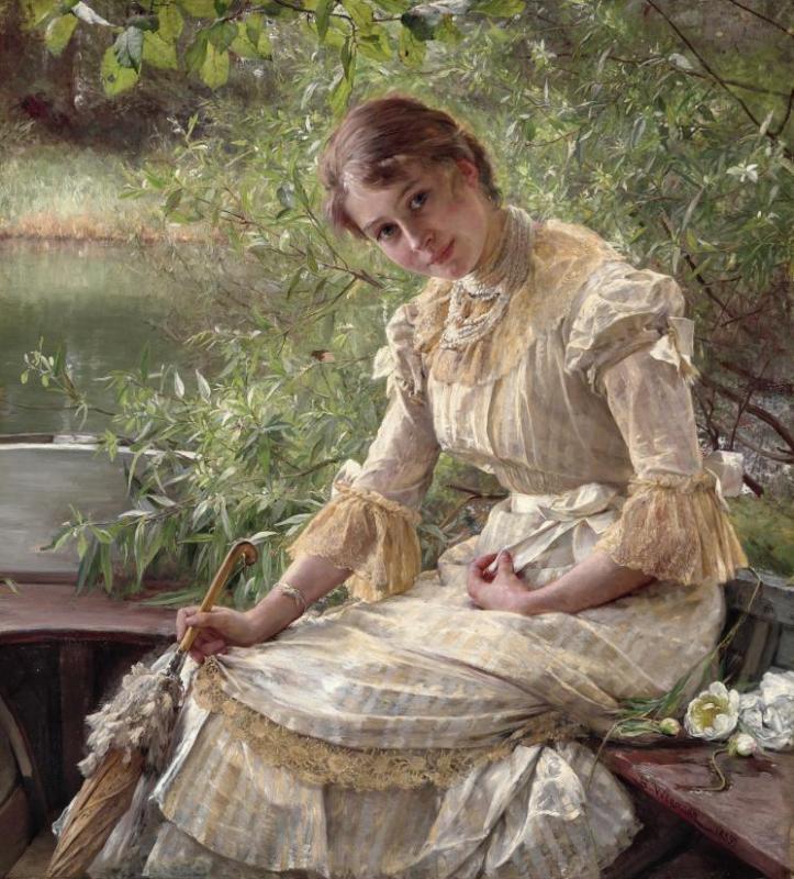 Portrait Of Marie Triepcke, 1885 Artwork by Bertha Wegmann
