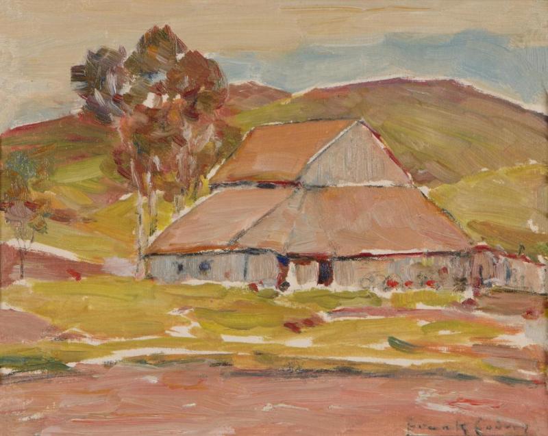 Farm Scene With Barn Artwork by Frank Coburn