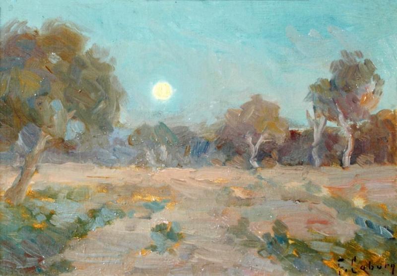 Moonrise At Sunset Artwork by Frank Coburn