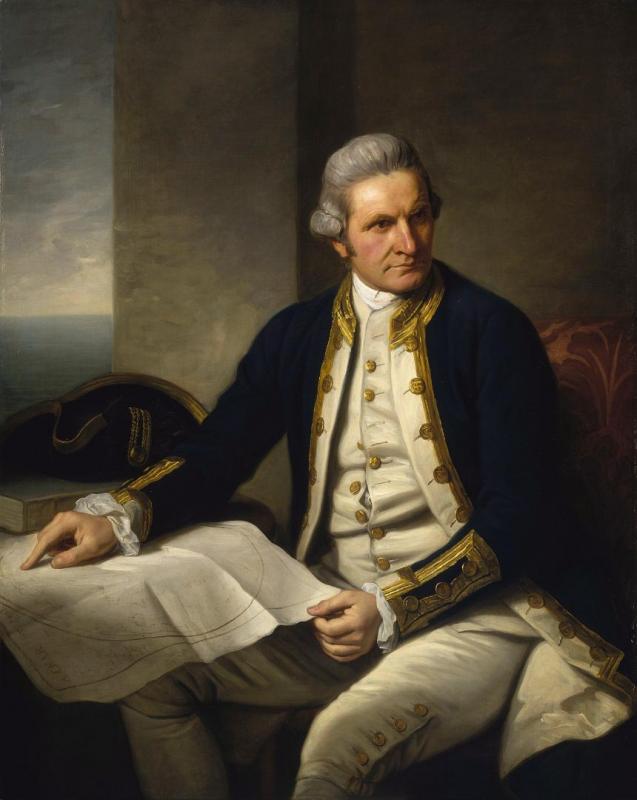 Captain James Cook, 1728-79 Artwork by Nathaniel Dance