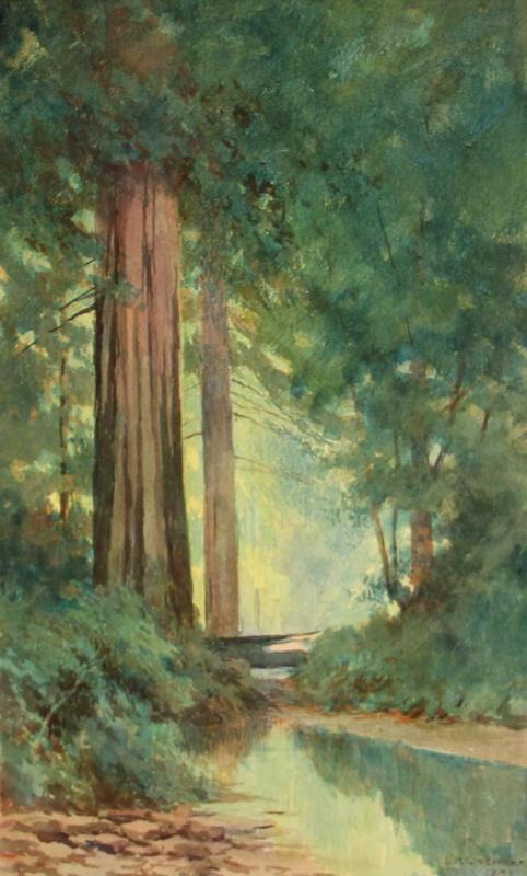 A View Upstream, 1898 Artwork by Lorenzo Palmer Latimer