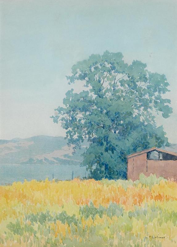 Blue Oak-clear Lake, Lake County At Lakeport, 1933 Artwork by Lorenzo Palmer Latimer