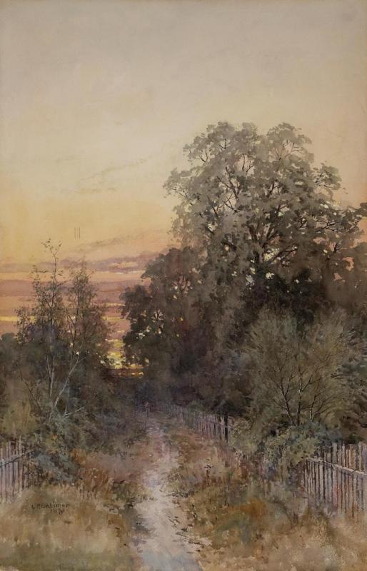 Country Path, 1893 Artwork by Lorenzo Palmer Latimer
