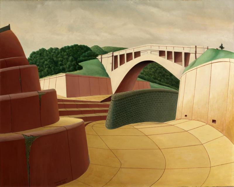 Spillway, Ashokan Dam, 1934 Artwork by Arnold Wiltz