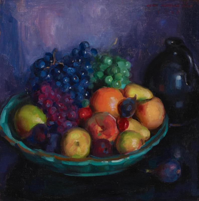 A Bowl Of Fruit On A Table, 1919 Artwork by John Hubbard Rich