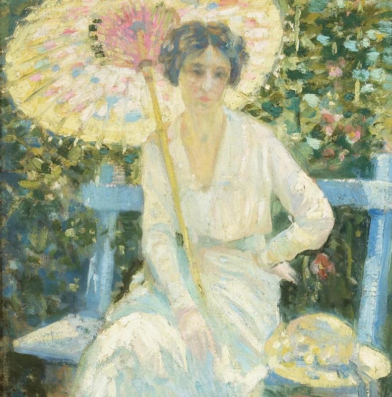 Mabel In The Garden, No. 6 Artwork by John Hubbard Rich