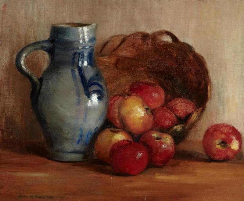 Still Life With Apples Artwork by John Hubbard Rich