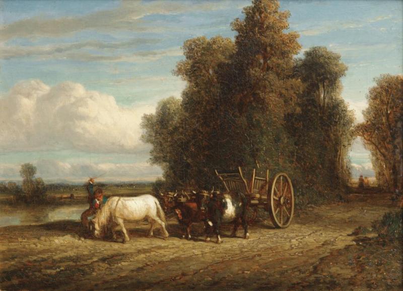 L'attelage Artwork by Constant Troyon