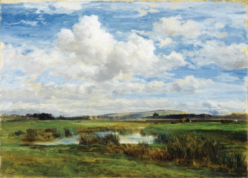La Vallée De La Touques, Normandie Artwork by Constant Troyon