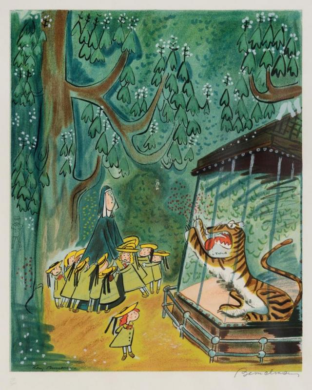 To The Tiger In The Zoo, Madeline Just Said "pooh, Pooh" Artwork by Ludwig Bemelmans