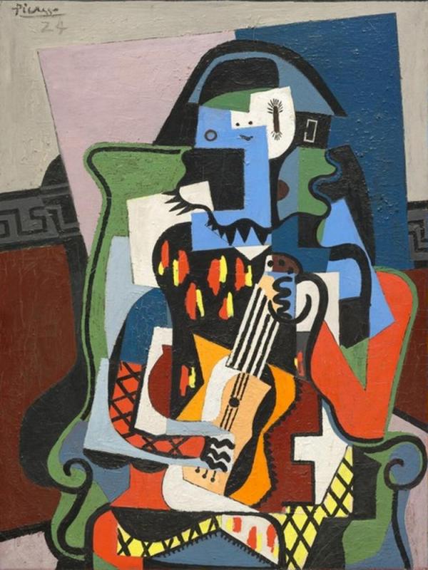 Harlequin Musician, 1924 Artwork by Pablo Picasso