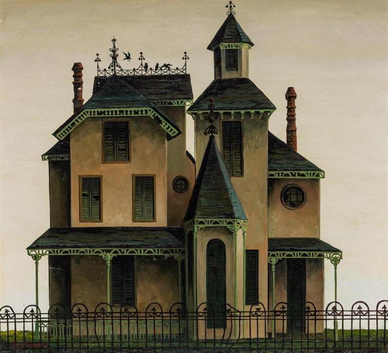 Crow Roost, 1961 Artwork by Orville Bulman