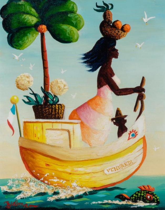 Le Barque Vendredi, 1975 Artwork by Orville Bulman