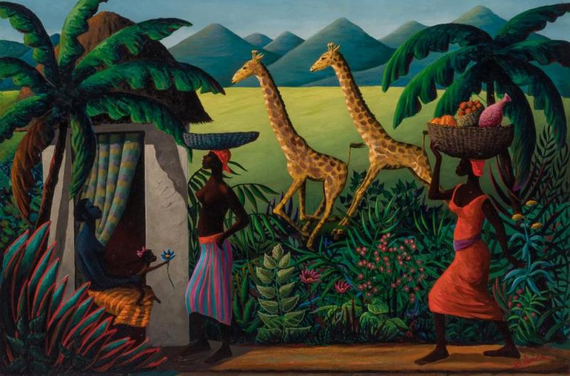 Les Fréres, 1961 Artwork by Orville Bulman