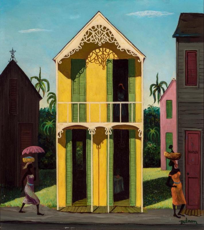 Maison Jaune, 1945 Artwork by Orville Bulman