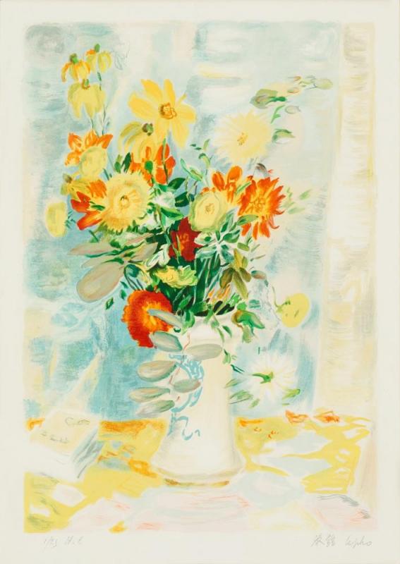 An Associated Lithograph Of Le Fleurs (hors Commerce 1) Artwork by Le Pho