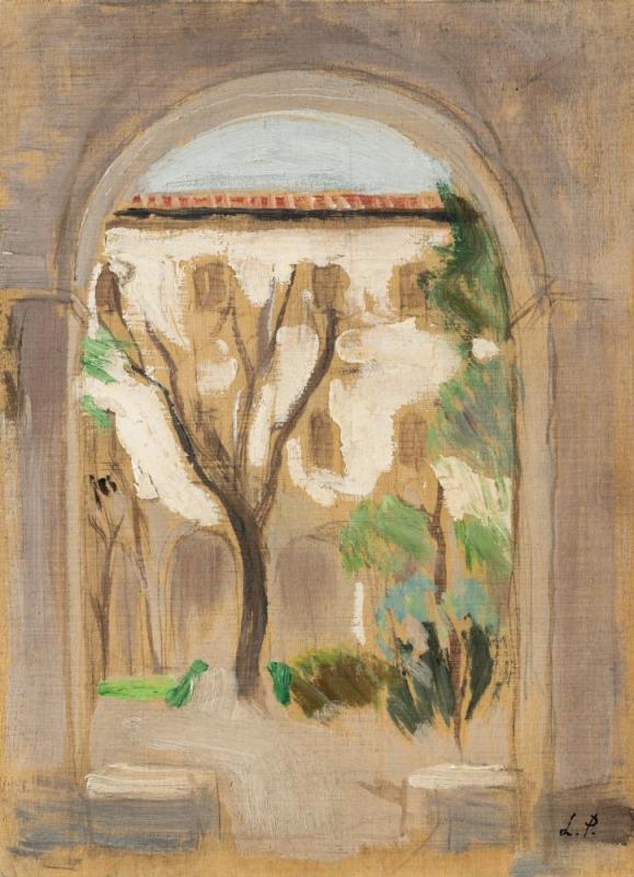 Maison Vue à Travers Une Arche, 1930 Artwork by Le Pho