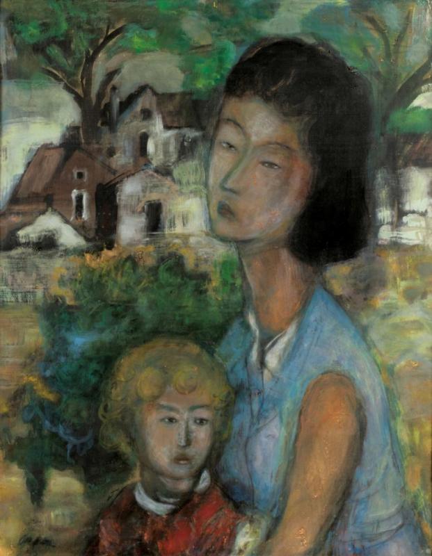 Mother And Son Artwork by Le Pho