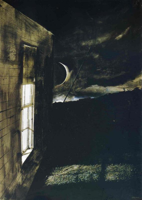 Crescent Moon, C. 1979 Artwork by Andrew Wyeth