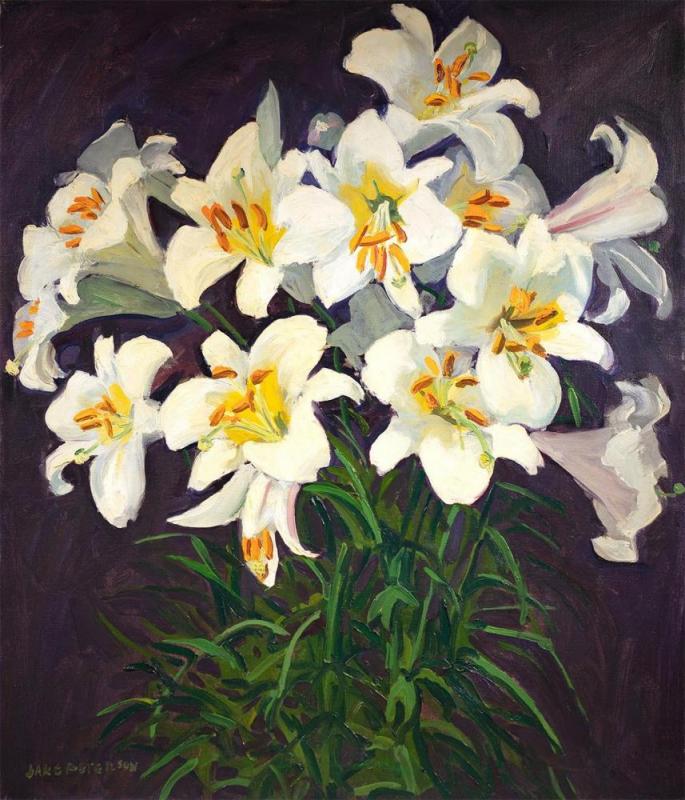 Easter Lilies Artwork by Jane Peterson